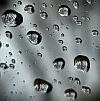 Lines in raindrops